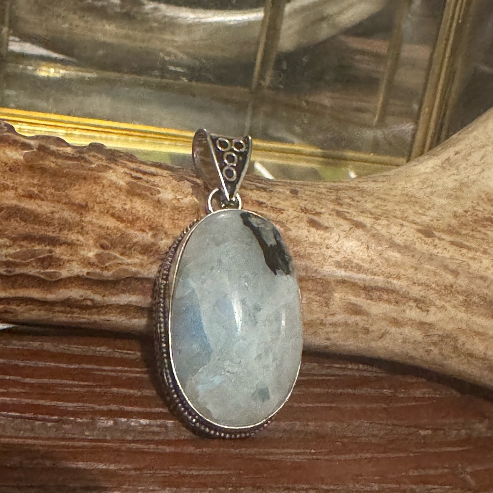 Sterling Silver Moonstone Pendant